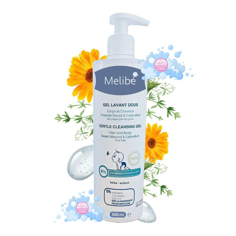 Melibé Gel Lavant Doux - 500ml - Melibé - Gels Douche pour bébé Maroc -www.babyboss.ma