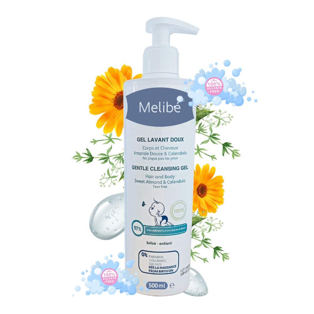 Melibé Gel Lavant Doux - 500ml - Melibé - Gels Douche pour bébé Maroc -www.babyboss.ma