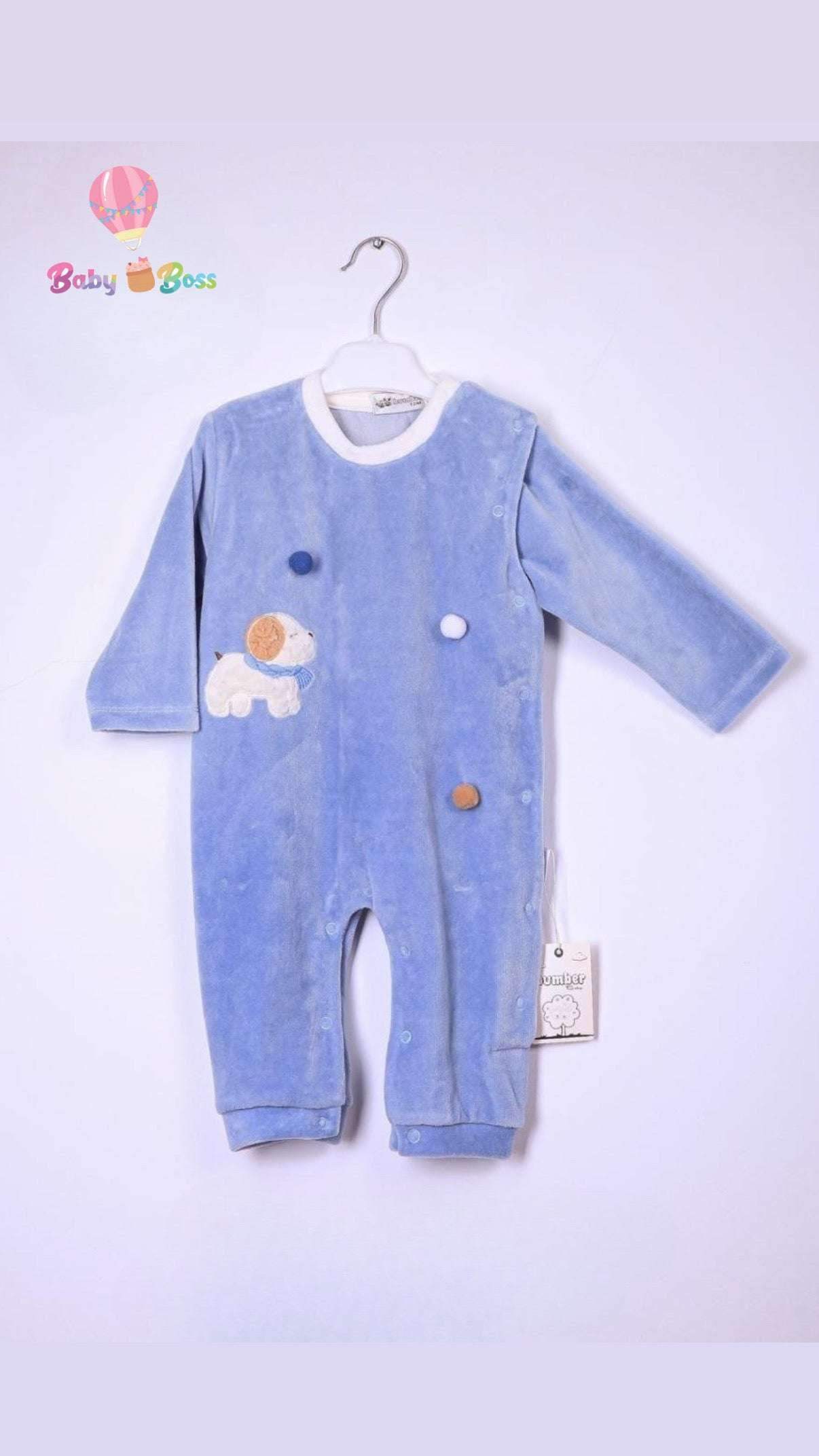 Grenouillère garçon en bleu - flash - pour bébé Maroc -www.babyboss.ma