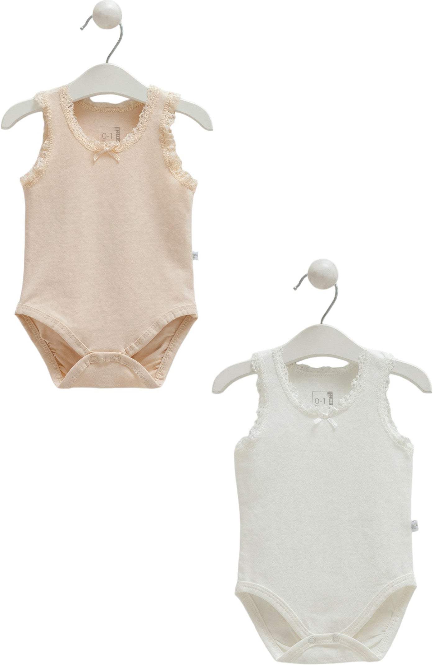Lot de 2 bodies - Caramell - Caramell - Body pour bébé Maroc -www.babyboss.ma