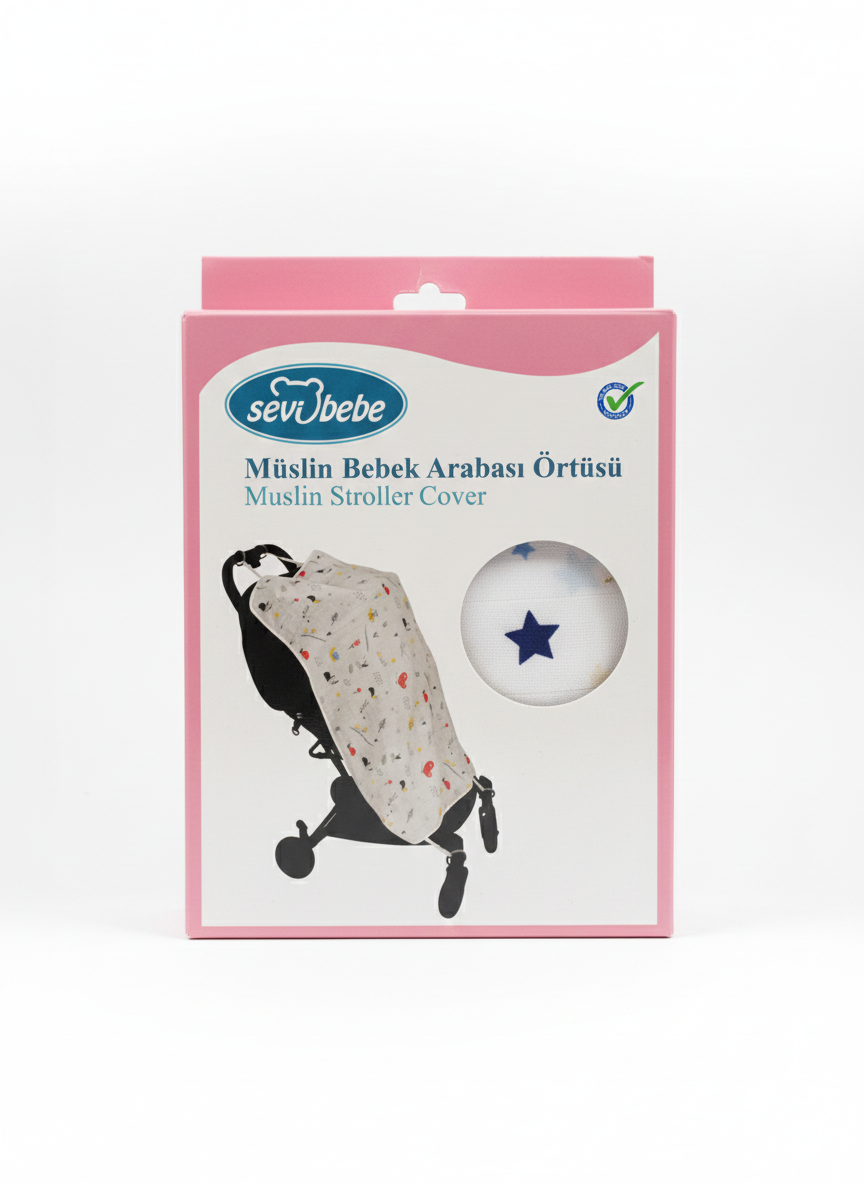 couverture poussette multicolore - sevibebe - pour bébé Maroc -www.babyboss.ma