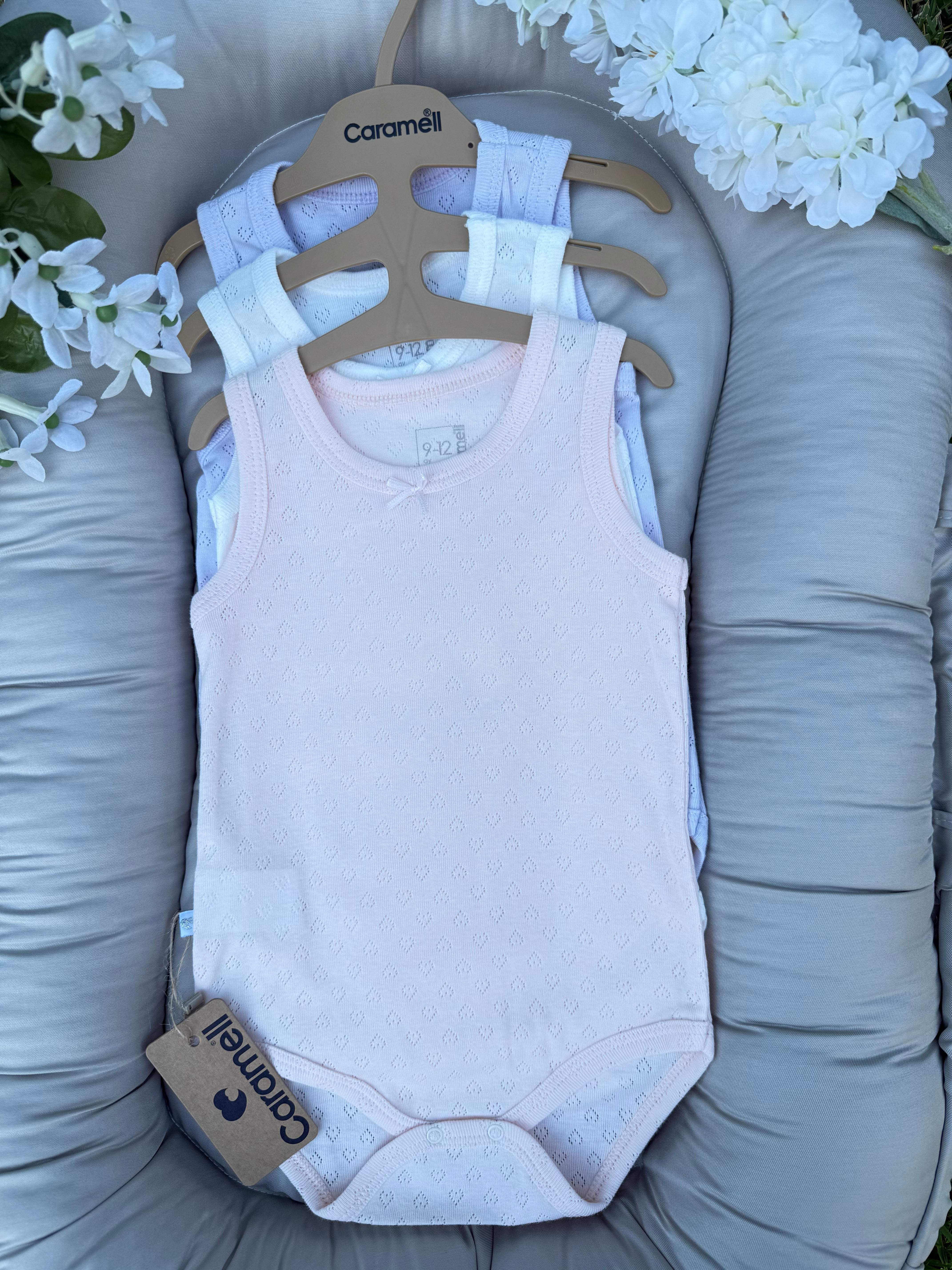 Lot de 3 bodies - Caramell - Caramell - Body pour bébé Maroc -www.babyboss.ma