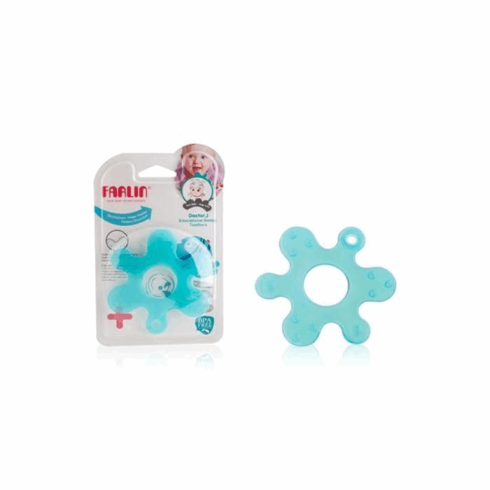 Farlin Anneau de dentition en silicone Bleu Bubble Fish Bbc 005 - farlin - pour bébé Maroc -www.babyboss.ma