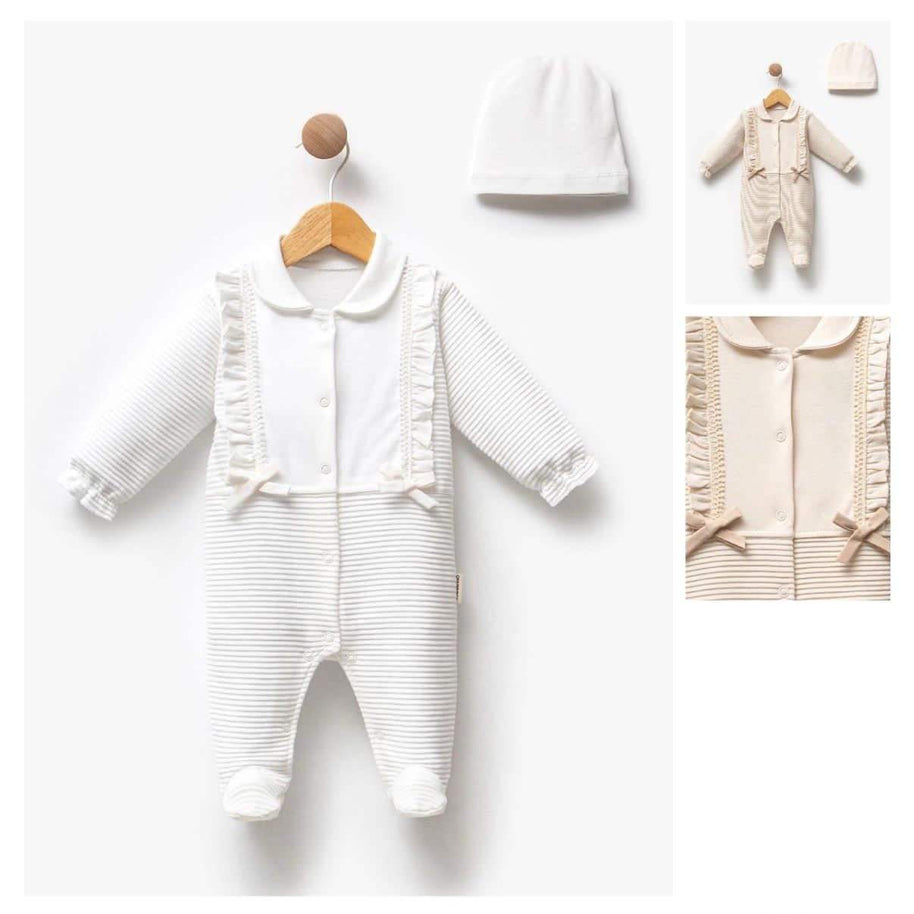 Grenouillère 100% cotton pour fille - Bebelinna - pour bébé Maroc -www.babyboss.ma