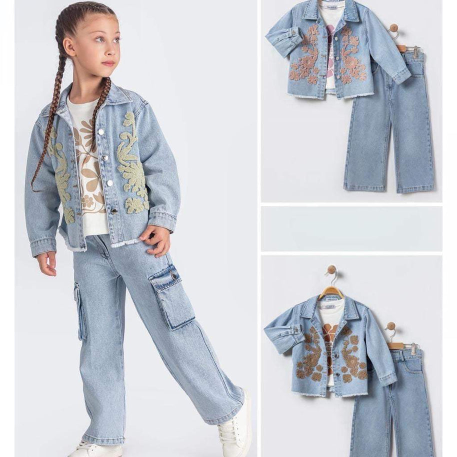 Ensemble 3 pièces pour filles - babyboss Mode - pour bébé Maroc -www.babyboss.ma