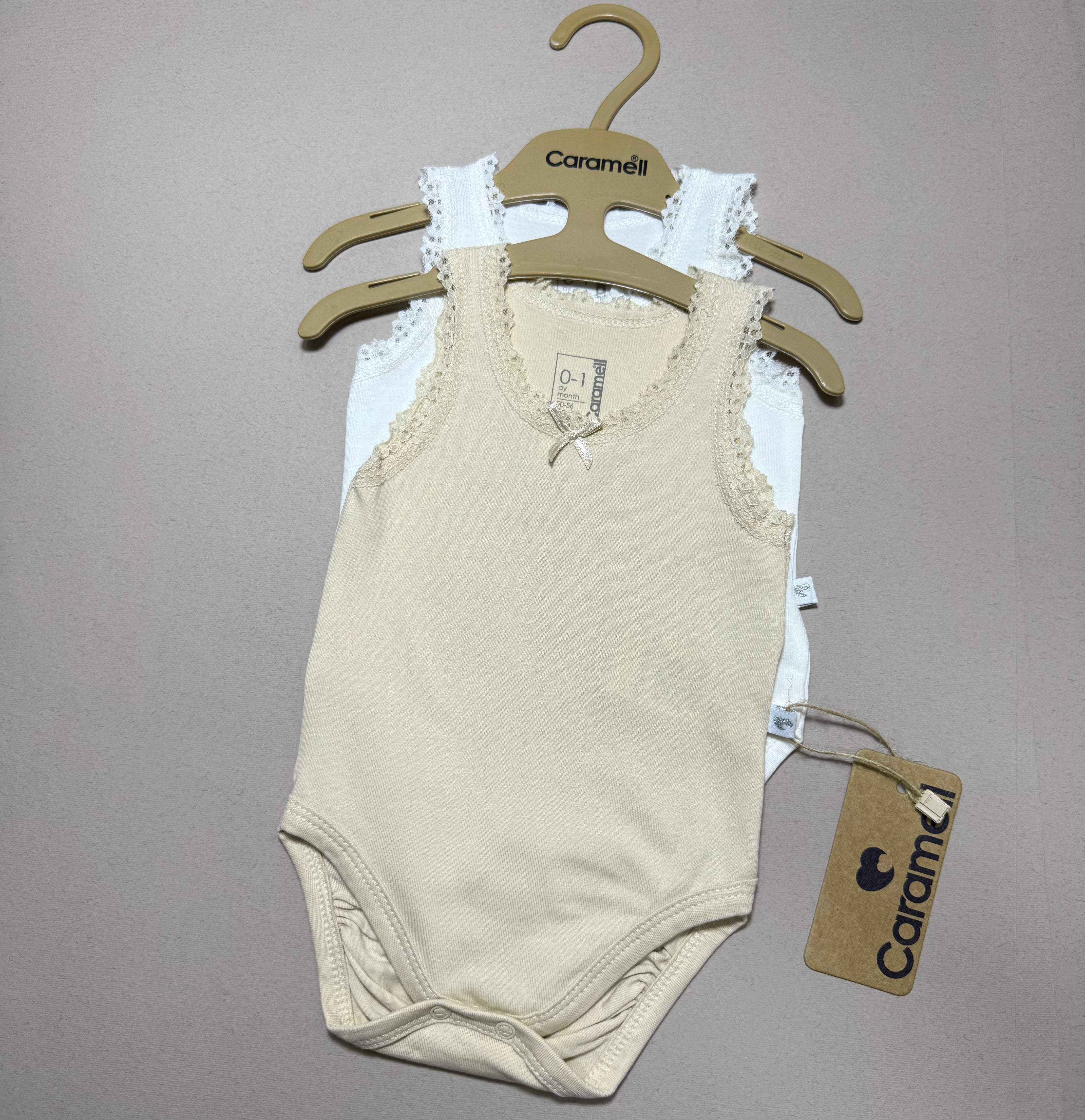 Lot de 2 bodies - Caramell - Caramell - Body pour bébé Maroc -www.babyboss.ma