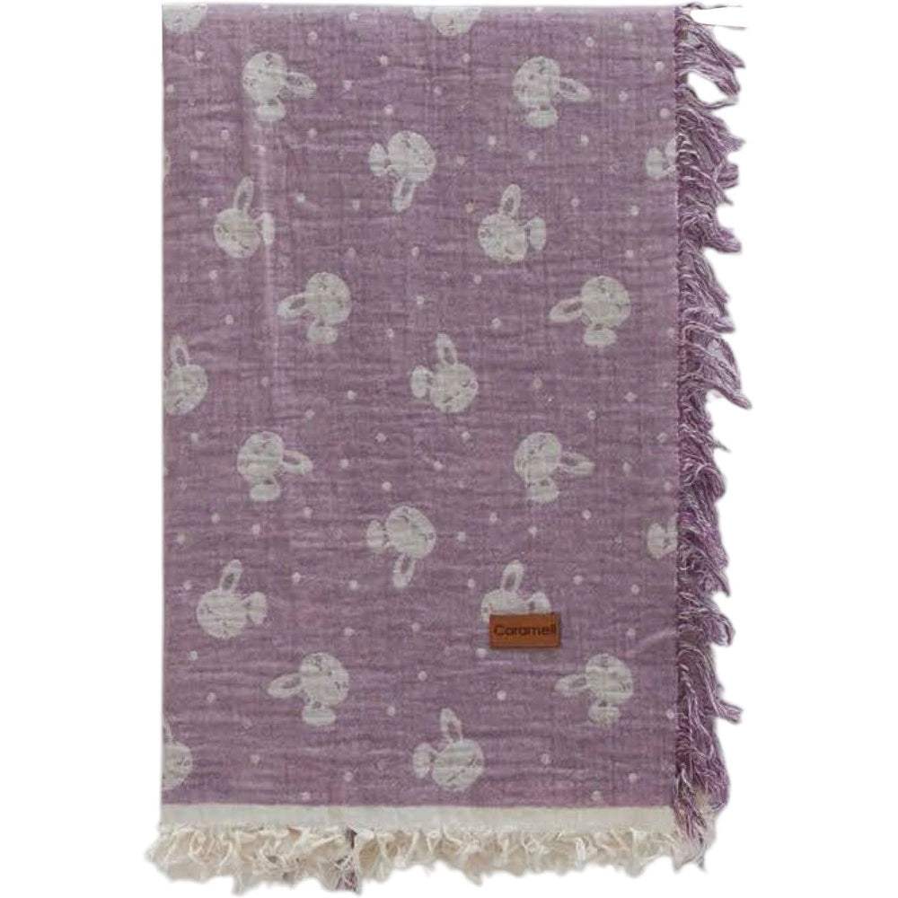 Couverture en mousseline, couleur 100x120 cm - Caramell - Couverture pour bébé Maroc -www.babyboss.ma