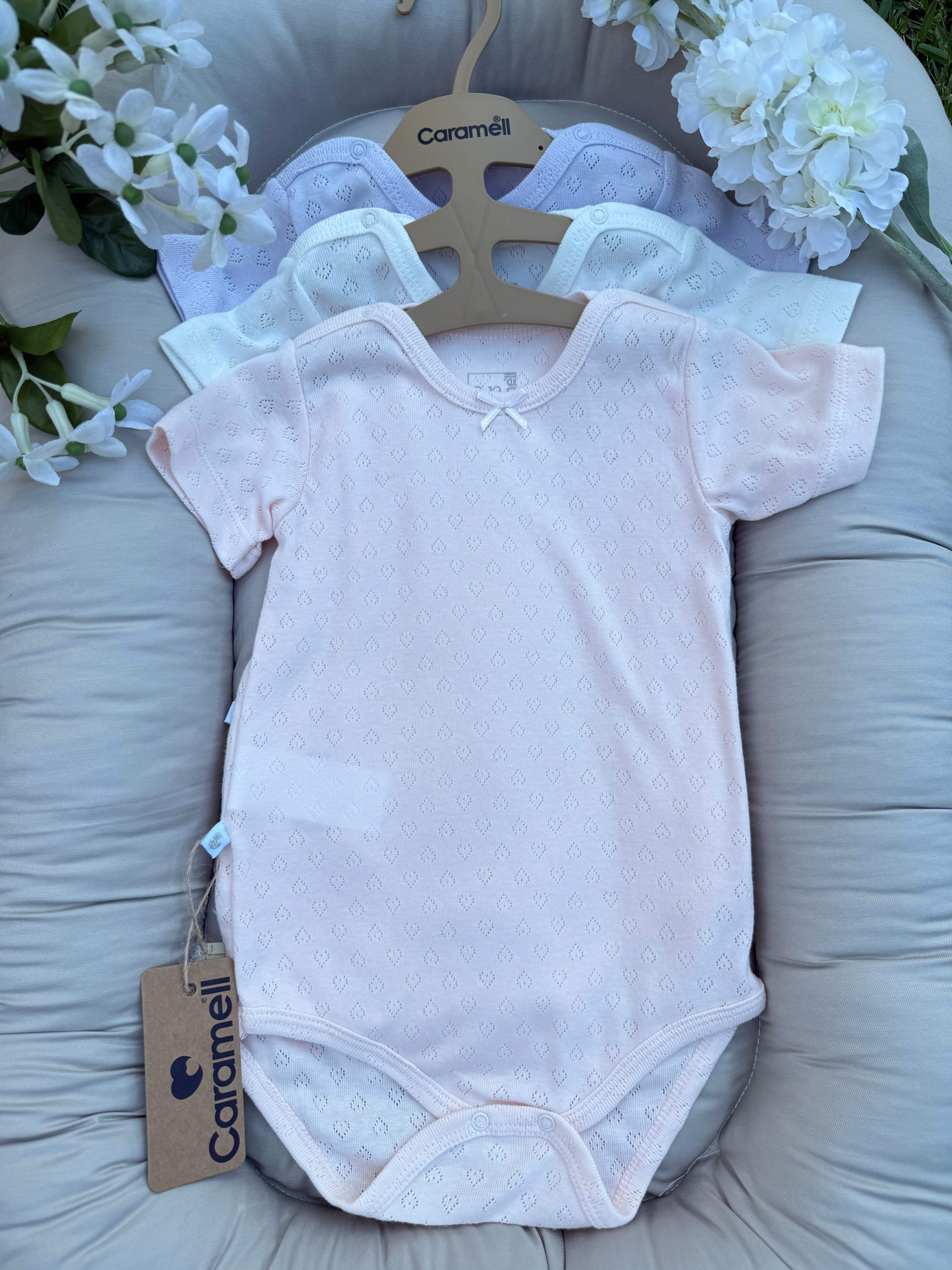 Lot de 3 bodies - Caramell - Caramell - Body pour bébé Maroc -www.babyboss.ma