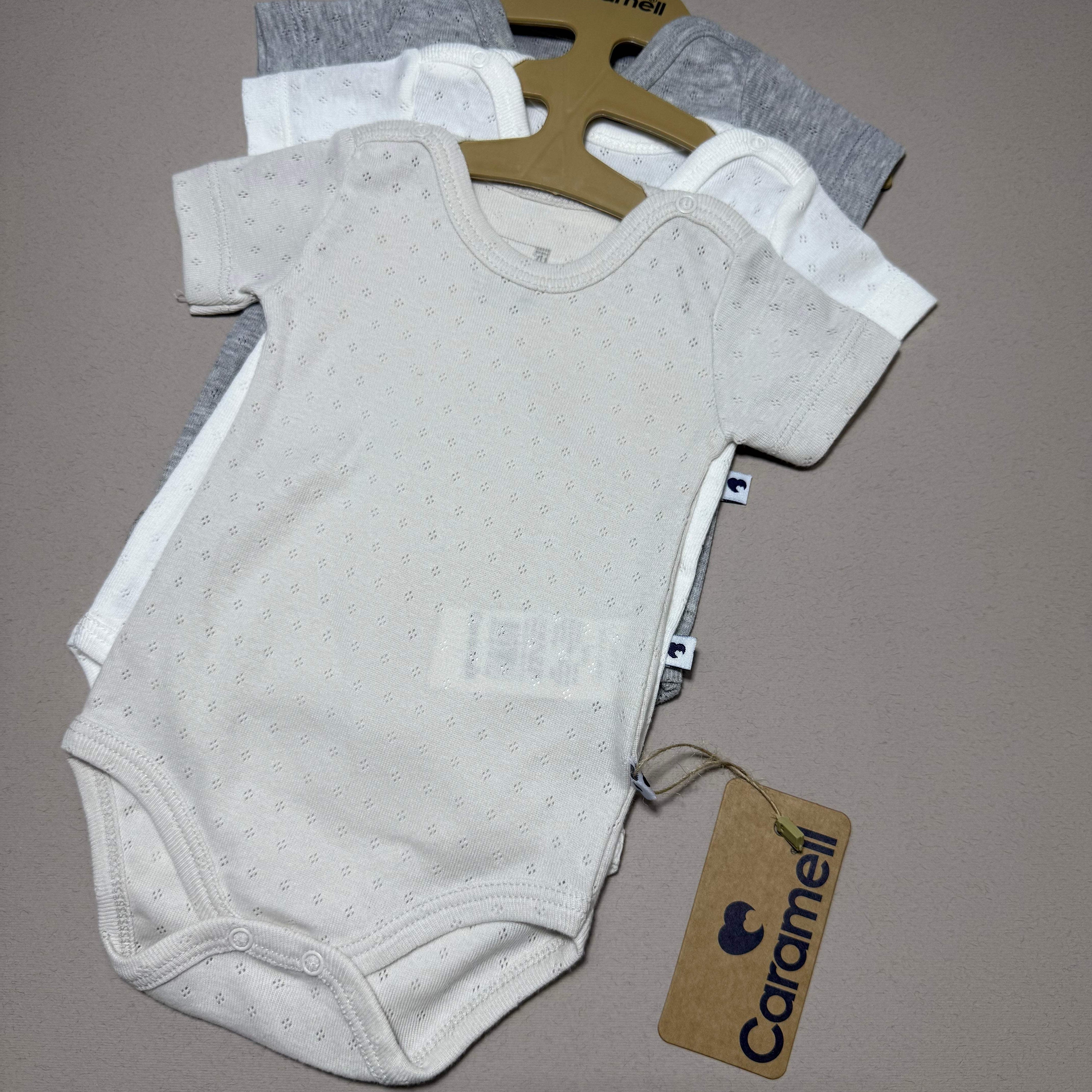 Lot de 3 bodies - Caramell - Caramell - Body pour bébé Maroc -www.babyboss.ma