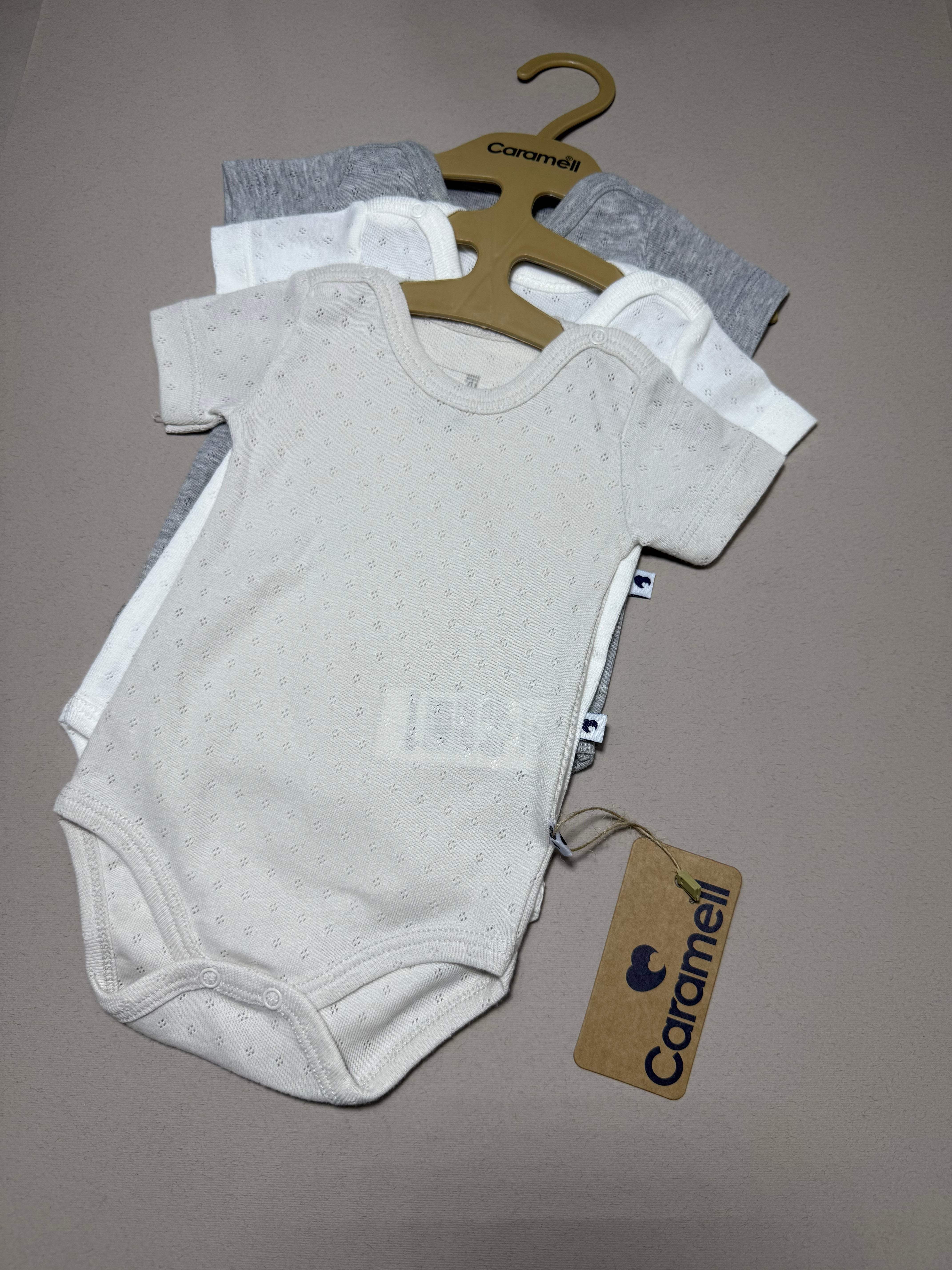 Lot de 3 bodies - Caramell - Caramell - Body pour bébé Maroc -www.babyboss.ma