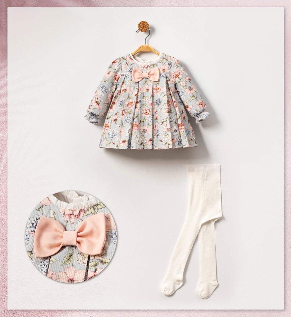 Robe Douce et Bas Assortis pour Bébé - babyboss Mode - pour bébé Maroc -www.babyboss.ma