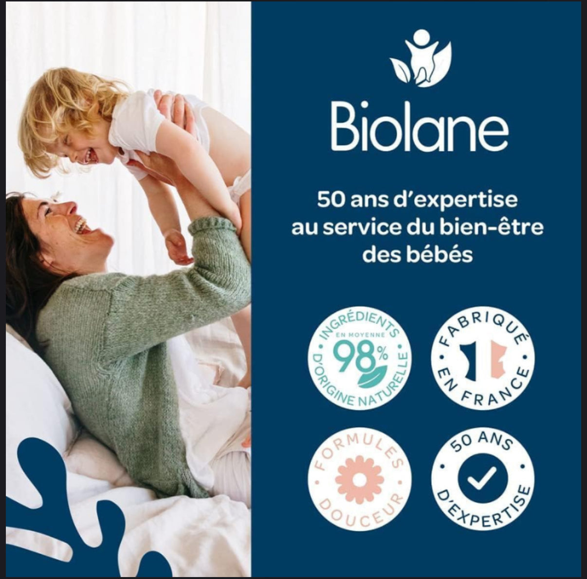 BIOLANE – Topilane AD Huile Lavante Protectrice 350ml – Peaux Très Sèches et à Tendance Atopique - Biolane - Bain et toilette pour bébé Maroc -www.babyboss.ma