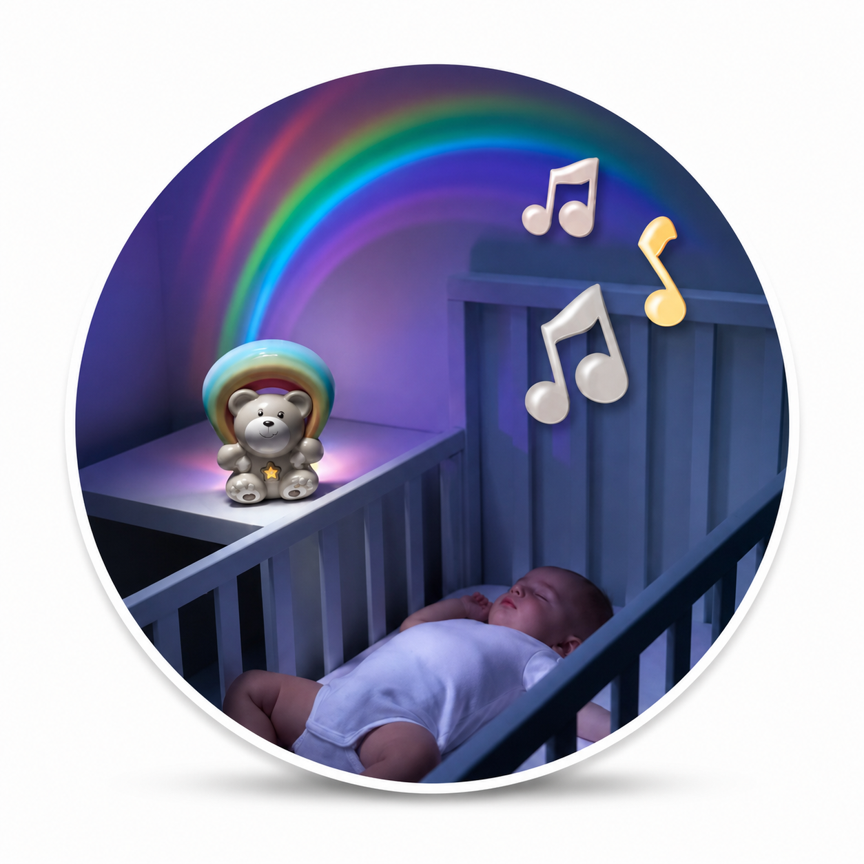 Chicco veilleuse rainbow bear avec musique