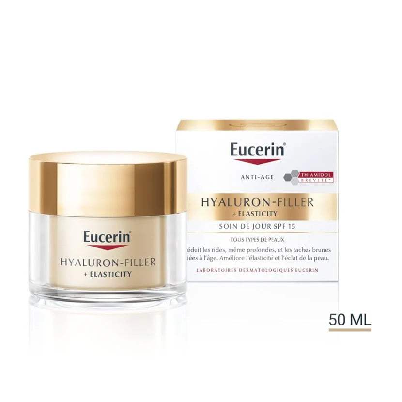 Eucerin – Hyaluron-Filler + Elasticity Soin de Jour SPF15 – 50 ml - Eucerin - Visage pour bébé Maroc -www.babyboss.ma
