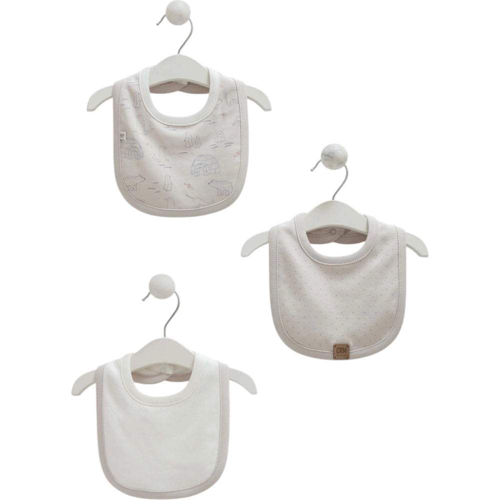 Lot de 3 bavoirs - Caramell - Caramell - Tablier pour bébé Maroc -www.babyboss.ma