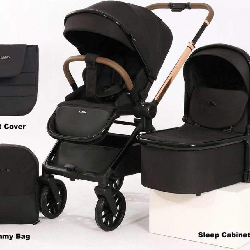 Poussette réversible avec couvre-jambes – Kidilo - Kidilo - pour bébé Maroc -www.babyboss.ma