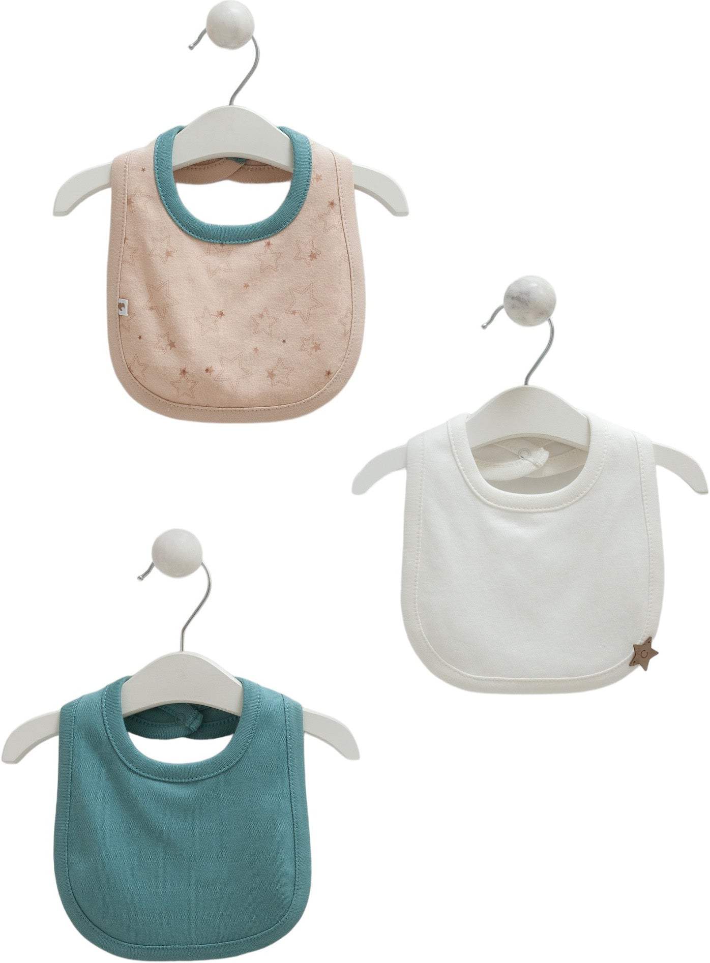 Lot de 3 bavoirs imperméable - Caramell - Caramell - pour bébé Maroc -www.babyboss.ma