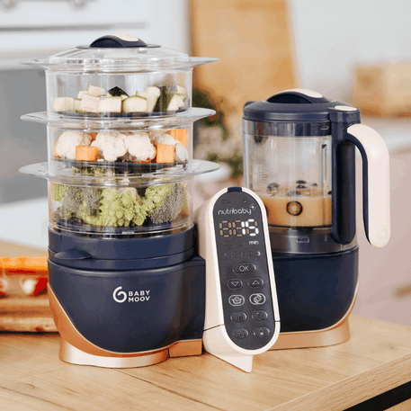 Robot Multifonctions XL Cuiseur et Mixeur pour bébé - Nutribaby XL - Babymoov - REPAS pour bébé Maroc -www.babyboss.ma
