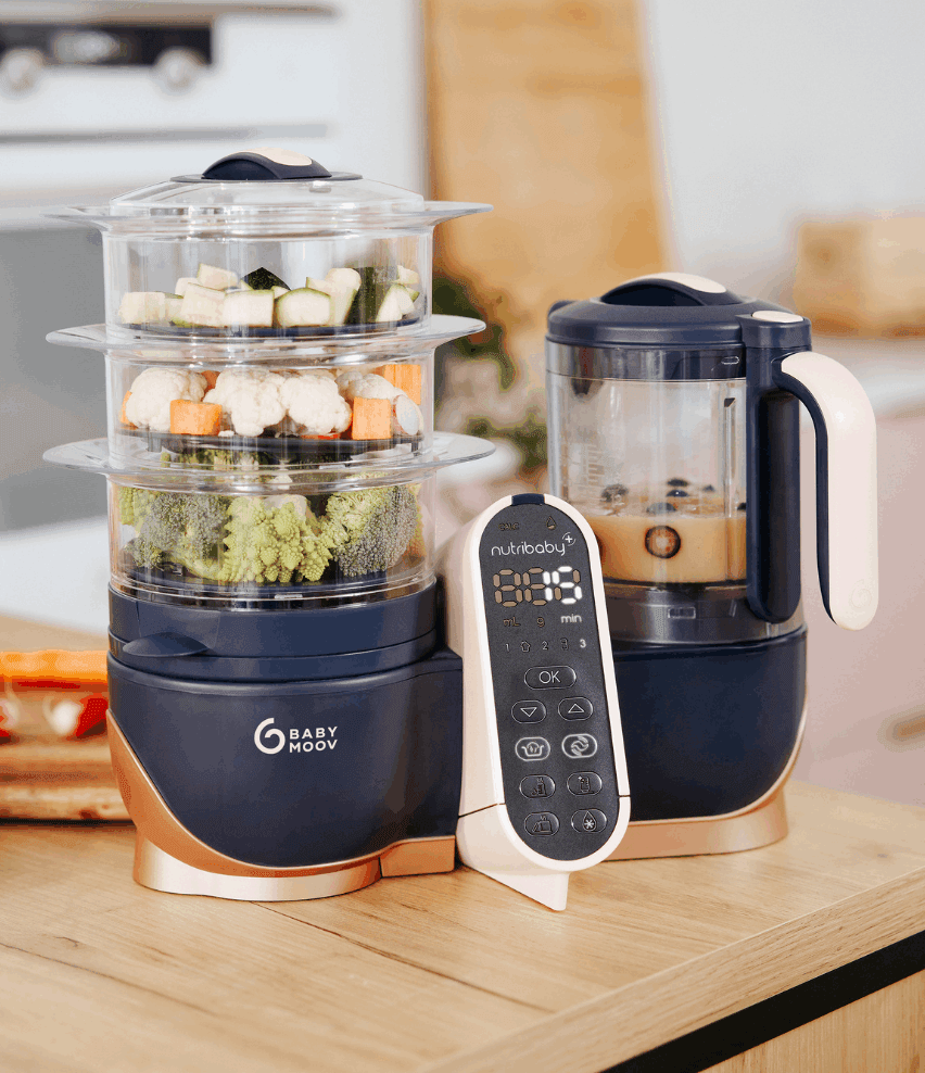 Robot Multifonctions XL Cuiseur et Mixeur pour bébé - Nutribaby XL - Babymoov - REPAS pour bébé Maroc -www.babyboss.ma