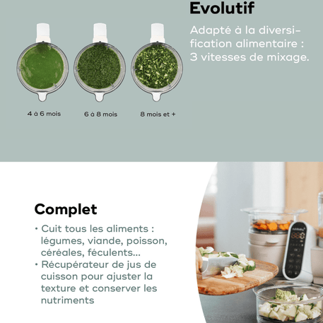 Nutribaby(+) - Robot culinaire multifonctions - Babymoov - REPAS pour bébé Maroc -www.babyboss.ma