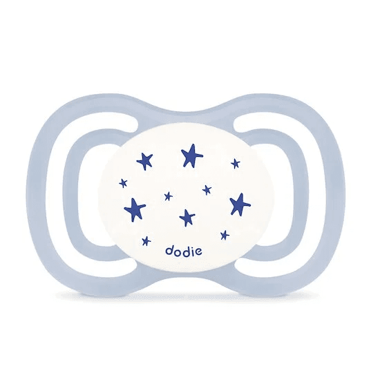 Lot de 2 Sucettes Dodie Anatomiques 0-6 mois Glow in the dark - Bleu - Dodie - Sucettes pour bébé Maroc -www.babyboss.ma