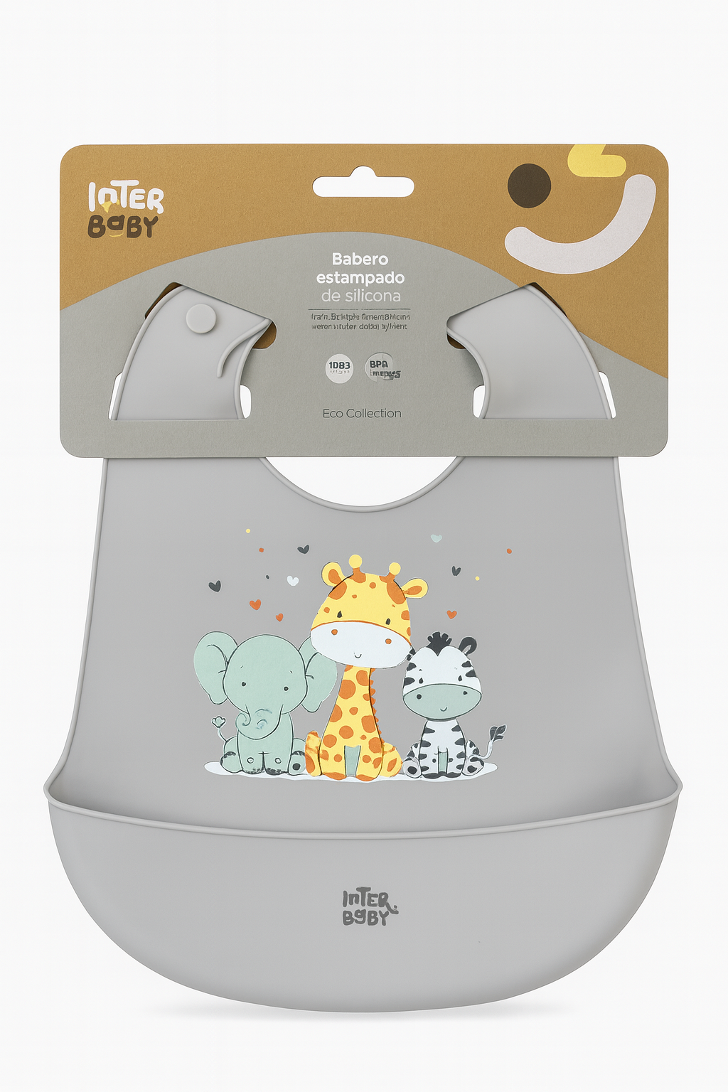 Bavoir en sillicone Interbaby