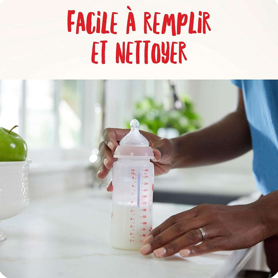 Nuk Biberon first choice+ Température control 240 ml en Verre – Bleu