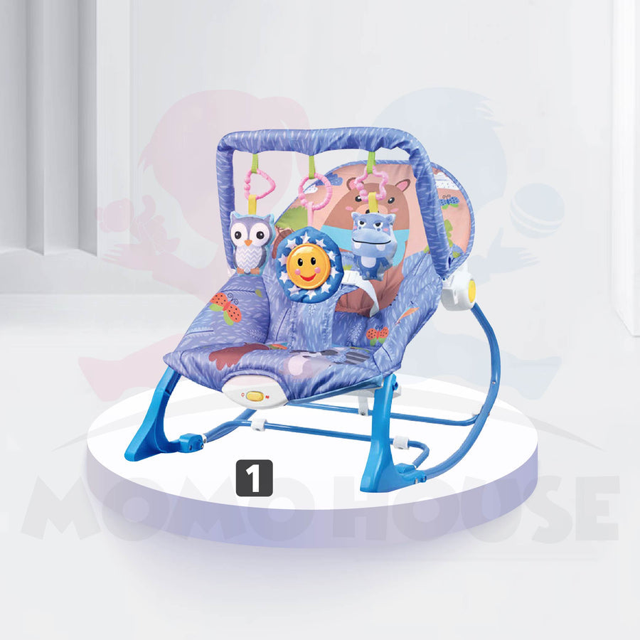 BabyBouncer 2 in 1: كرسي استرخاء متطور ومهدئ موسيقي للأطفال