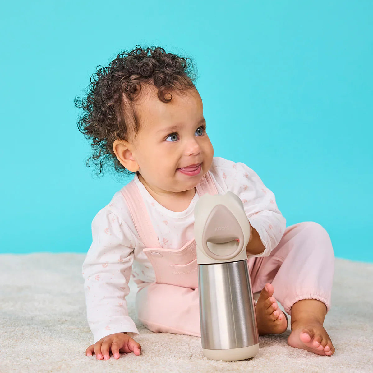 Gourde isotherme à paille B.box 350ml - Latte - b.box - Water Bottles pour bébé Maroc -www.babyboss.ma