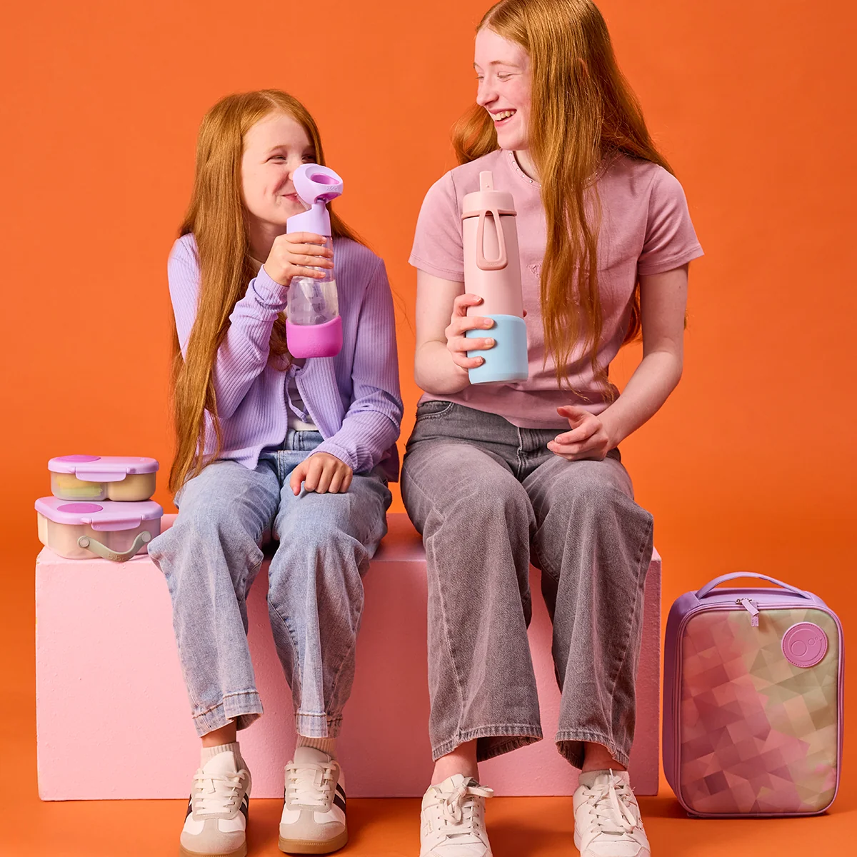 Gourde à paille B box Tritan™ - Sugar plum 600ML