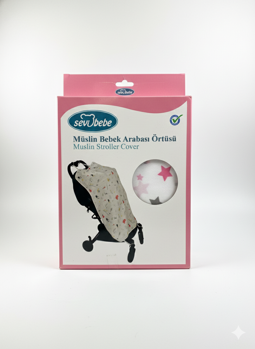 couverture poussette multicolore - sevibebe - pour bébé Maroc -www.babyboss.ma