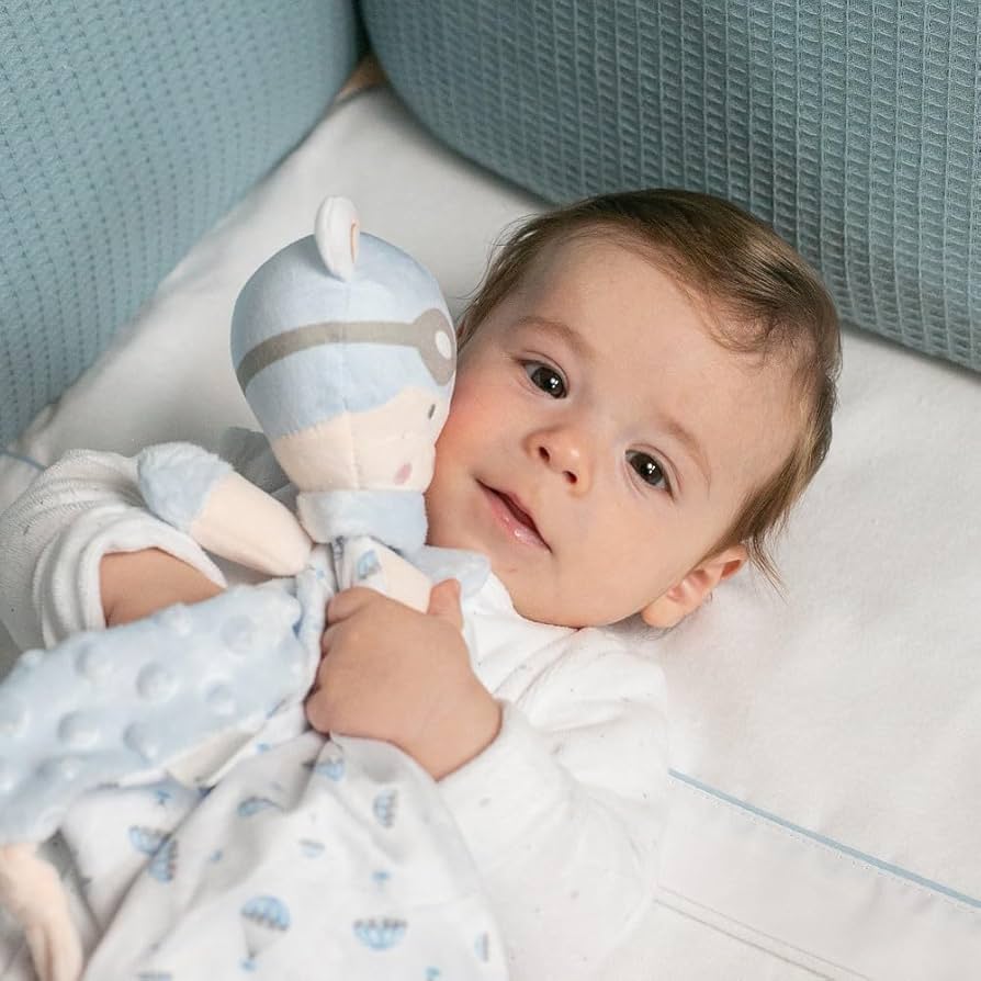 Interbaby Couverture 80 X 110+Doudou - Bleu