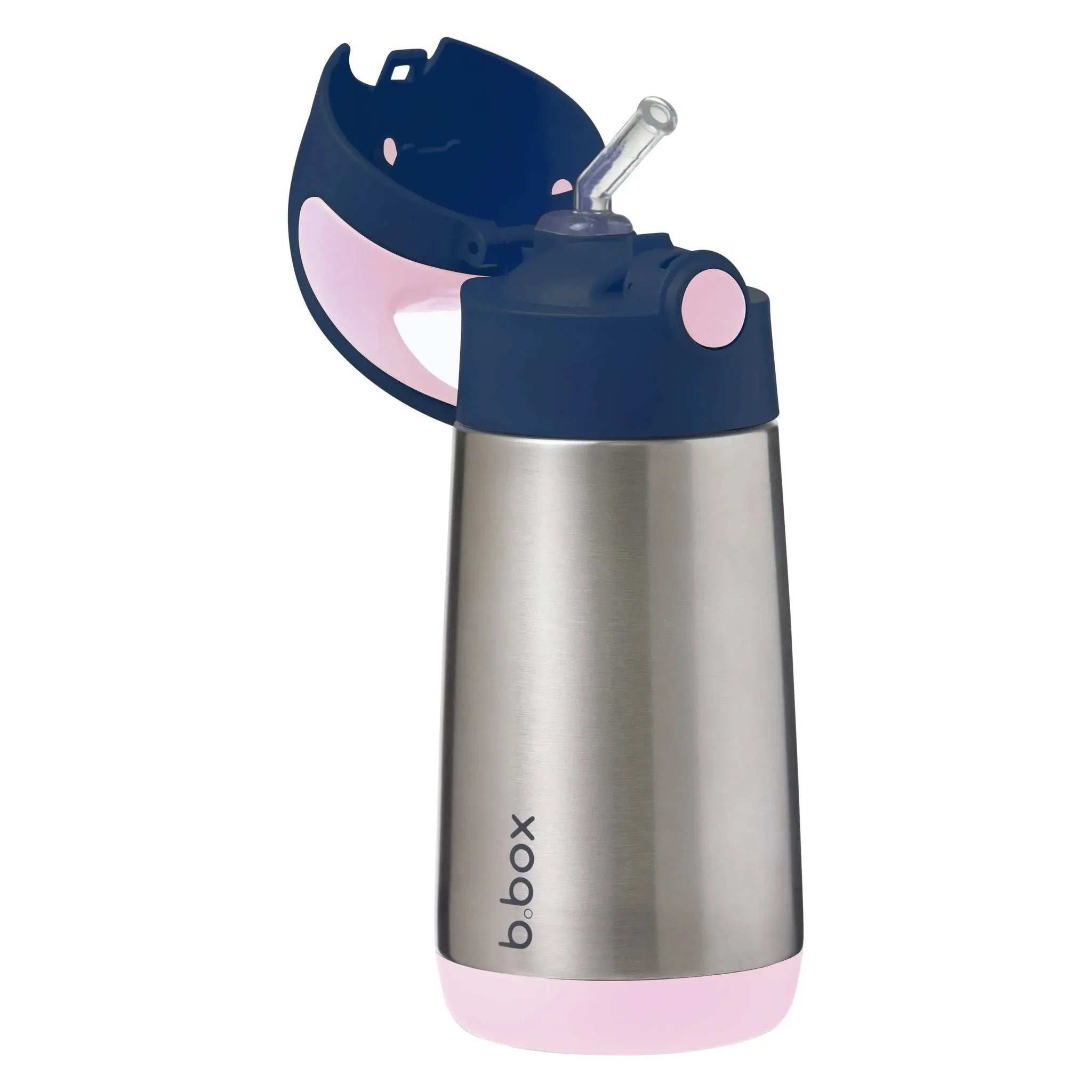 Gourde isotherme à paille B.box 350ml - Indigo