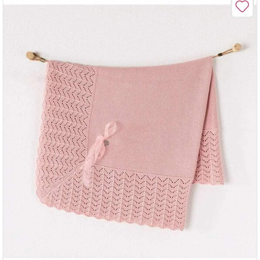 Andy Wawa Knitted Blanket 100X90 Cm white