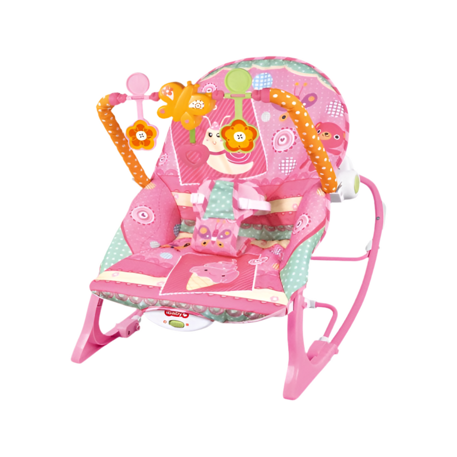 BabyBouncer 2 in 1: كرسي استرخاء متطور ومهدئ موسيقي للأطفال