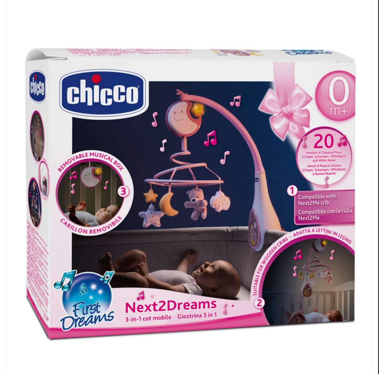 Mobile Next2Dreams Rose First Dreams - CHICCO - Chicco - pour bébé Maroc -www.babyboss.ma