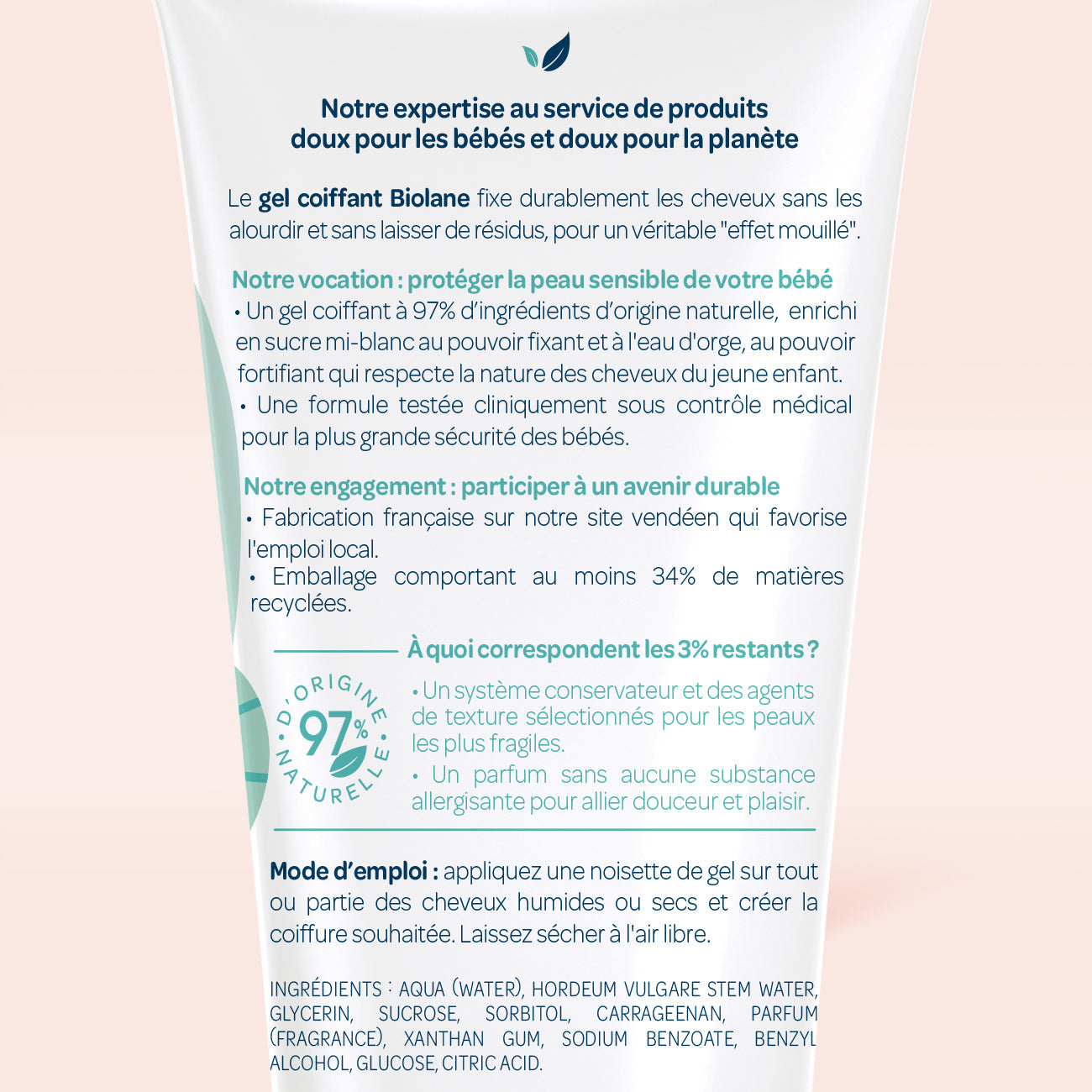 Gel coiffant