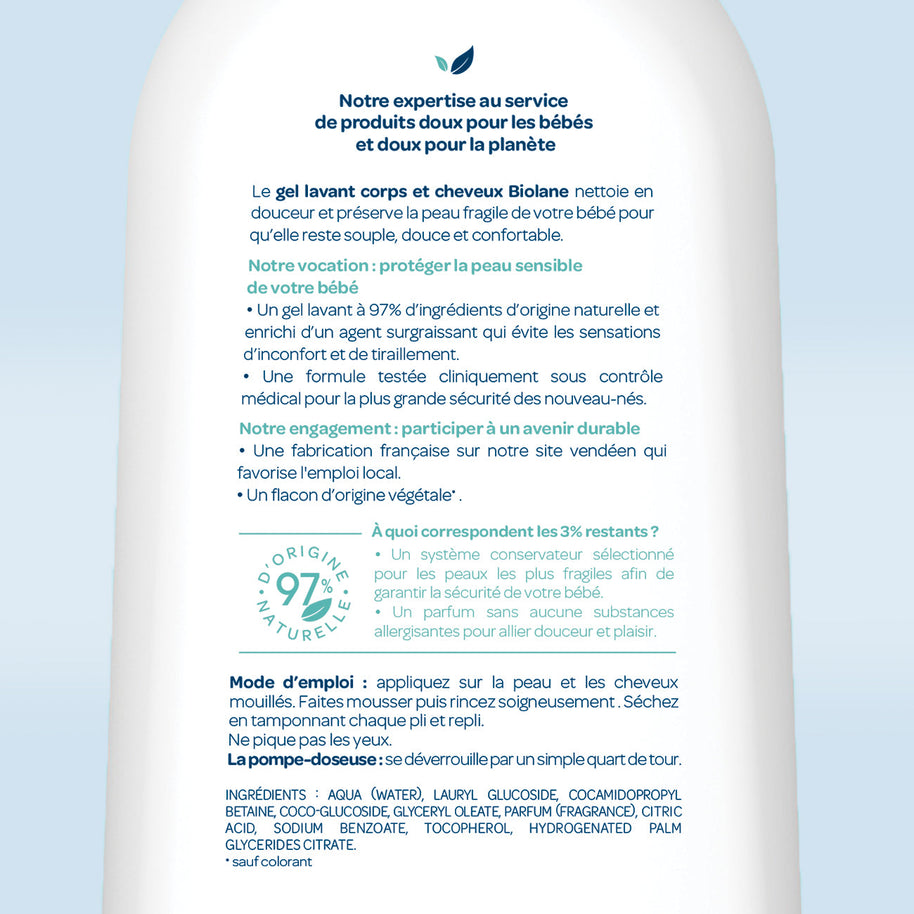 Gel lavant corps & cheveux 2 en 1