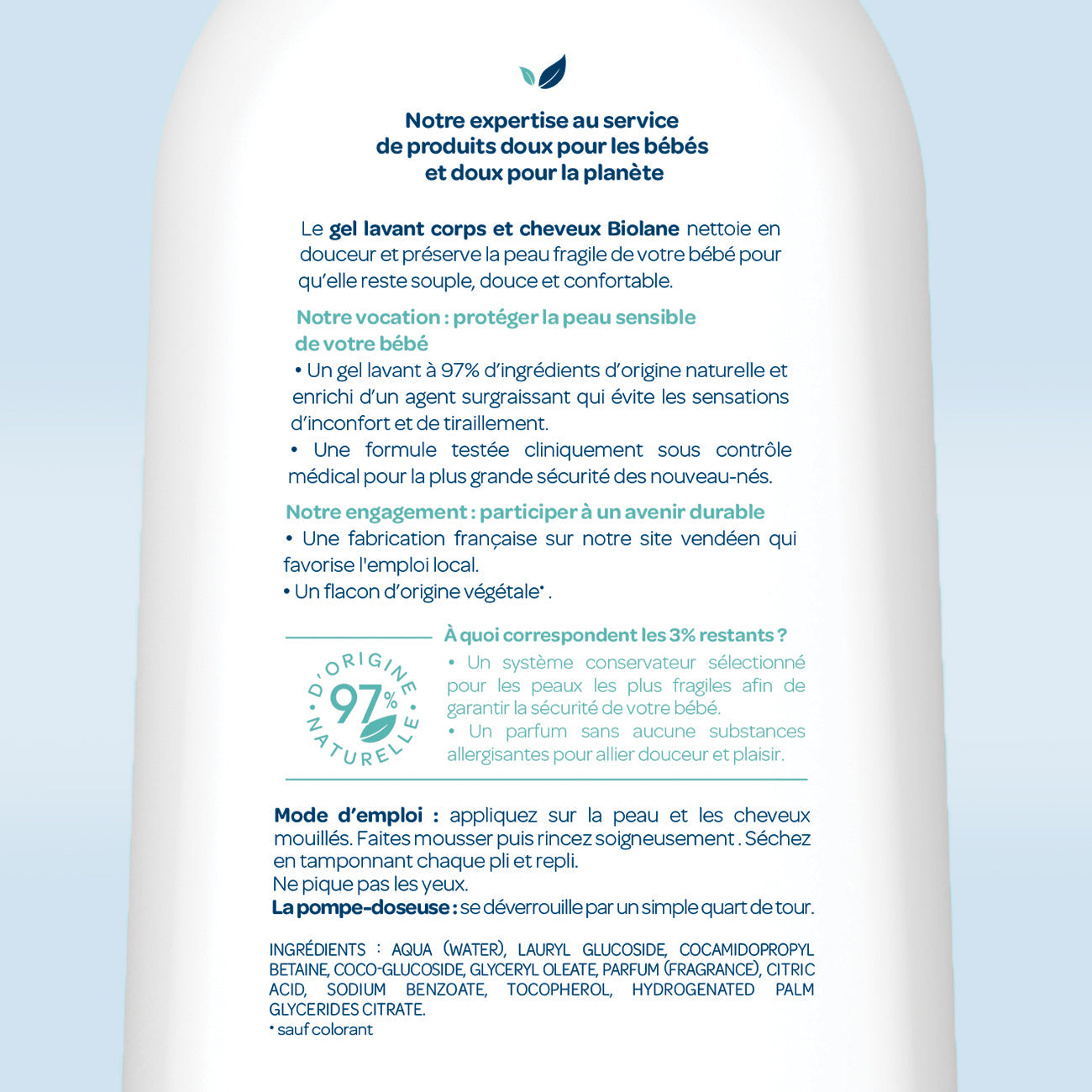 Gel lavant corps & cheveux 2 en 1