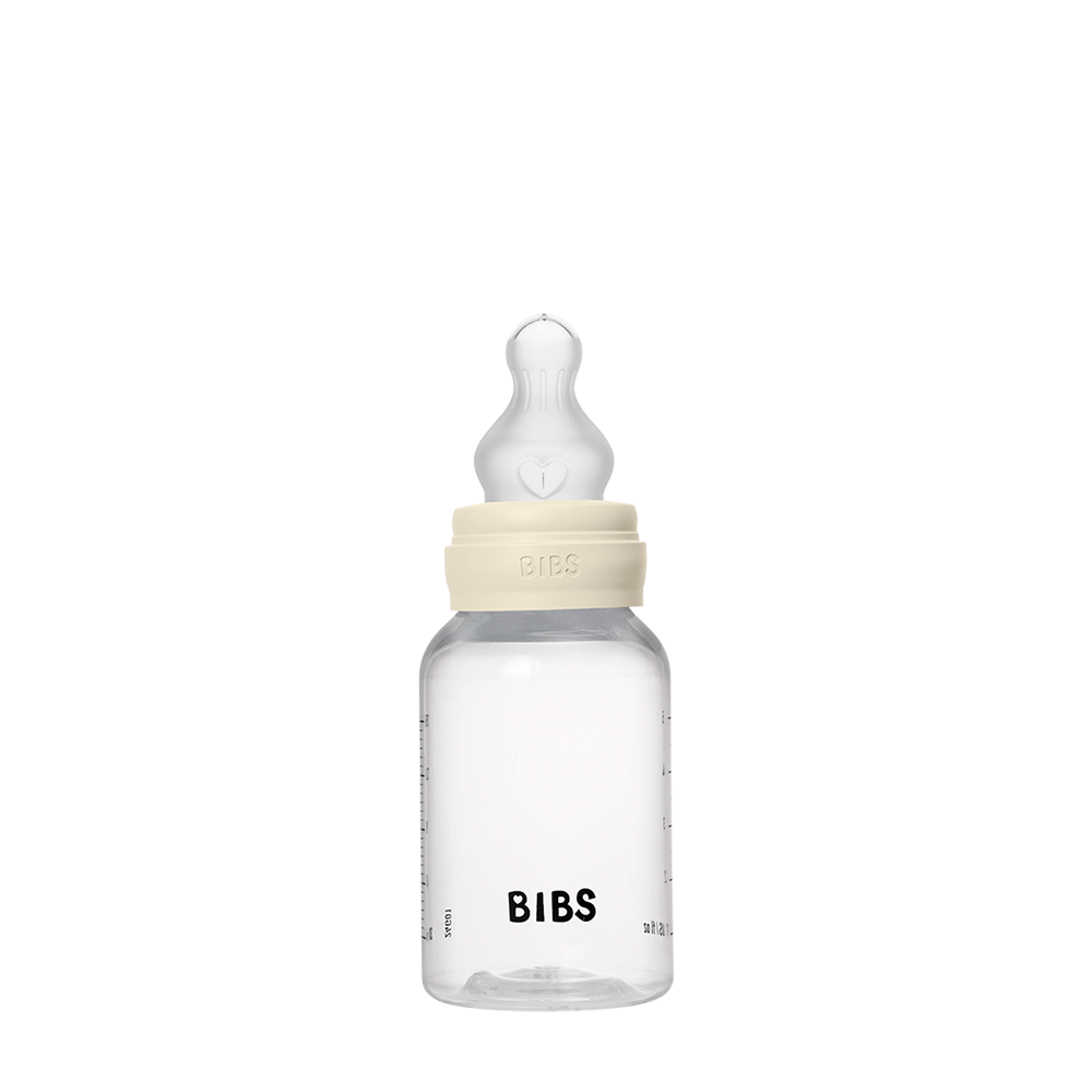 Biberon sans BPA 150ml avec tétine en silicone Débit lent - Ivory - Bibs - Baby Bottle pour bébé Maroc -www.babyboss.ma