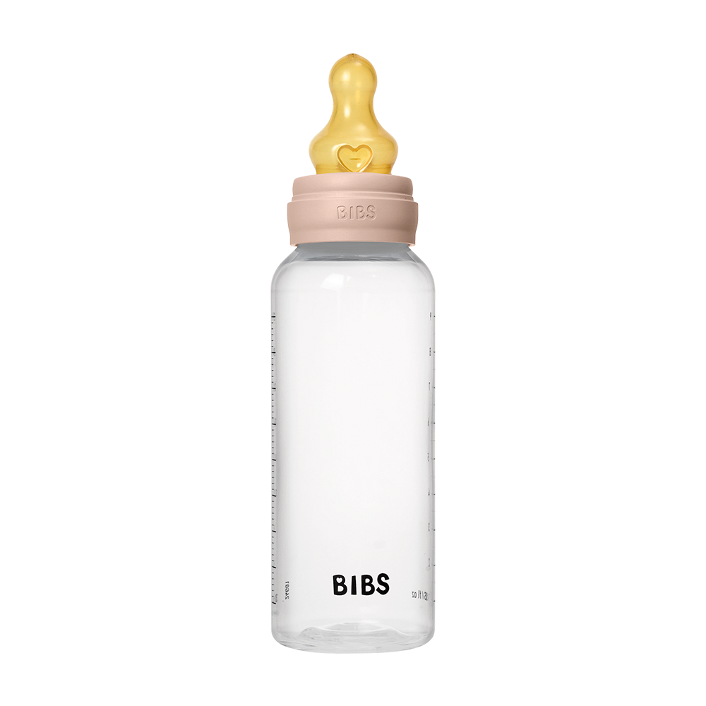 Biberons en Plastique sans BPA 270ml avec Tétine en Latex Débit moyen -Blush - BIBS - Bibs - Baby Bottle pour bébé Maroc -www.babyboss.ma