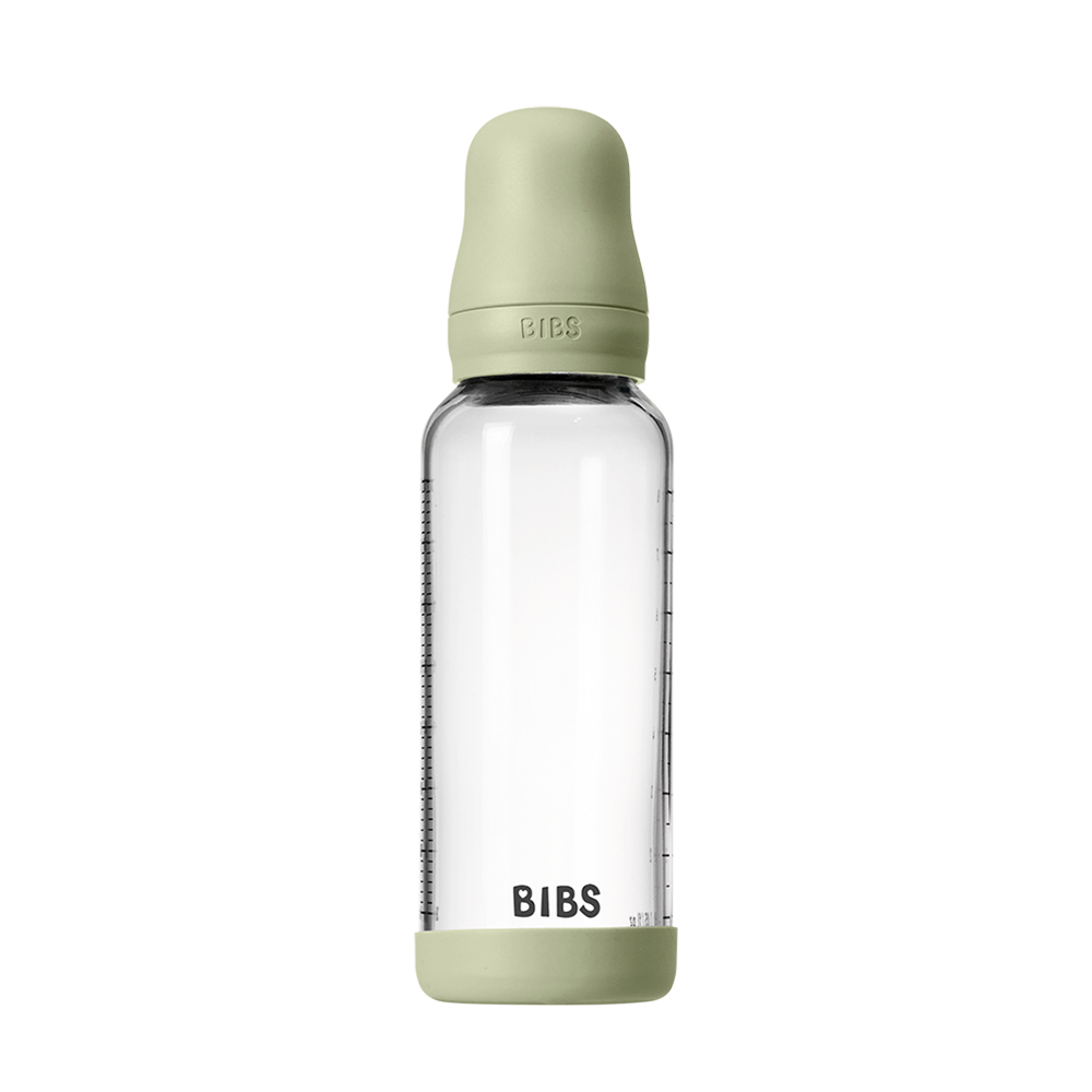 Biberon en Verre 240ml avec Tétine en Latex Débit Moyen - Sage