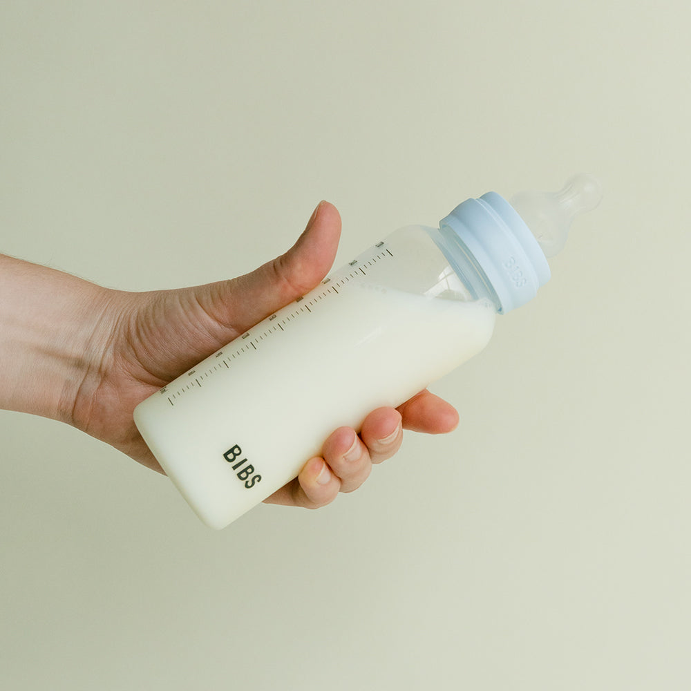 Biberons en Plastique sans BPA 270ml avec Tétine en Latex Débit moyen - Sage - BIBS