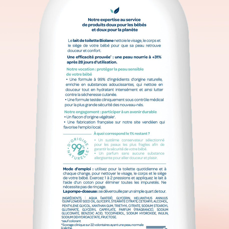 Lait de toilette douceur