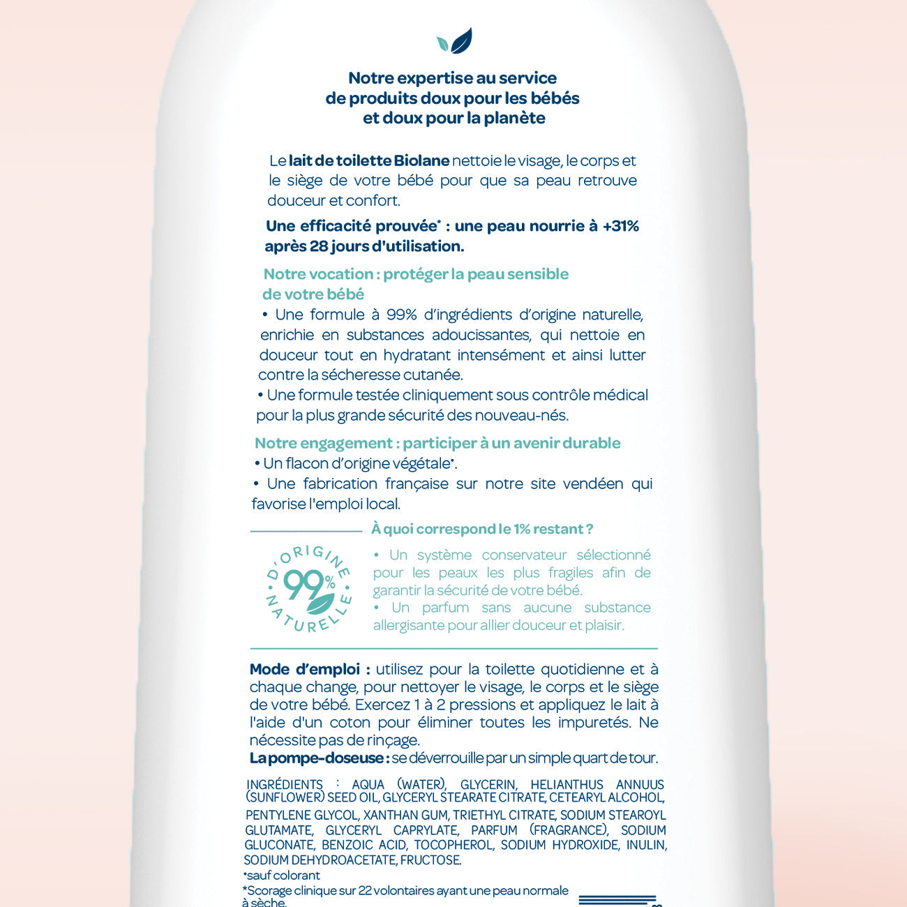 Lait de toilette douceur
