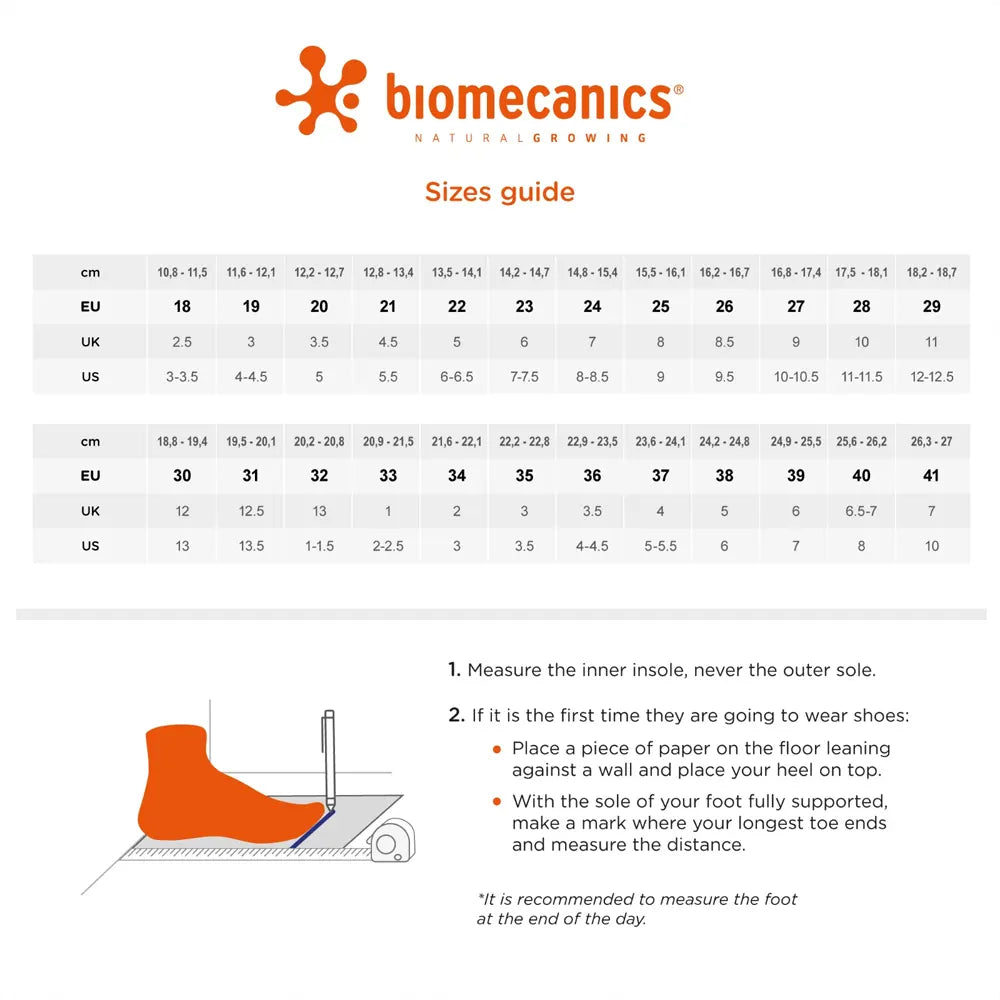 Chaussures Ergonomiques Bébé - Biomecanics