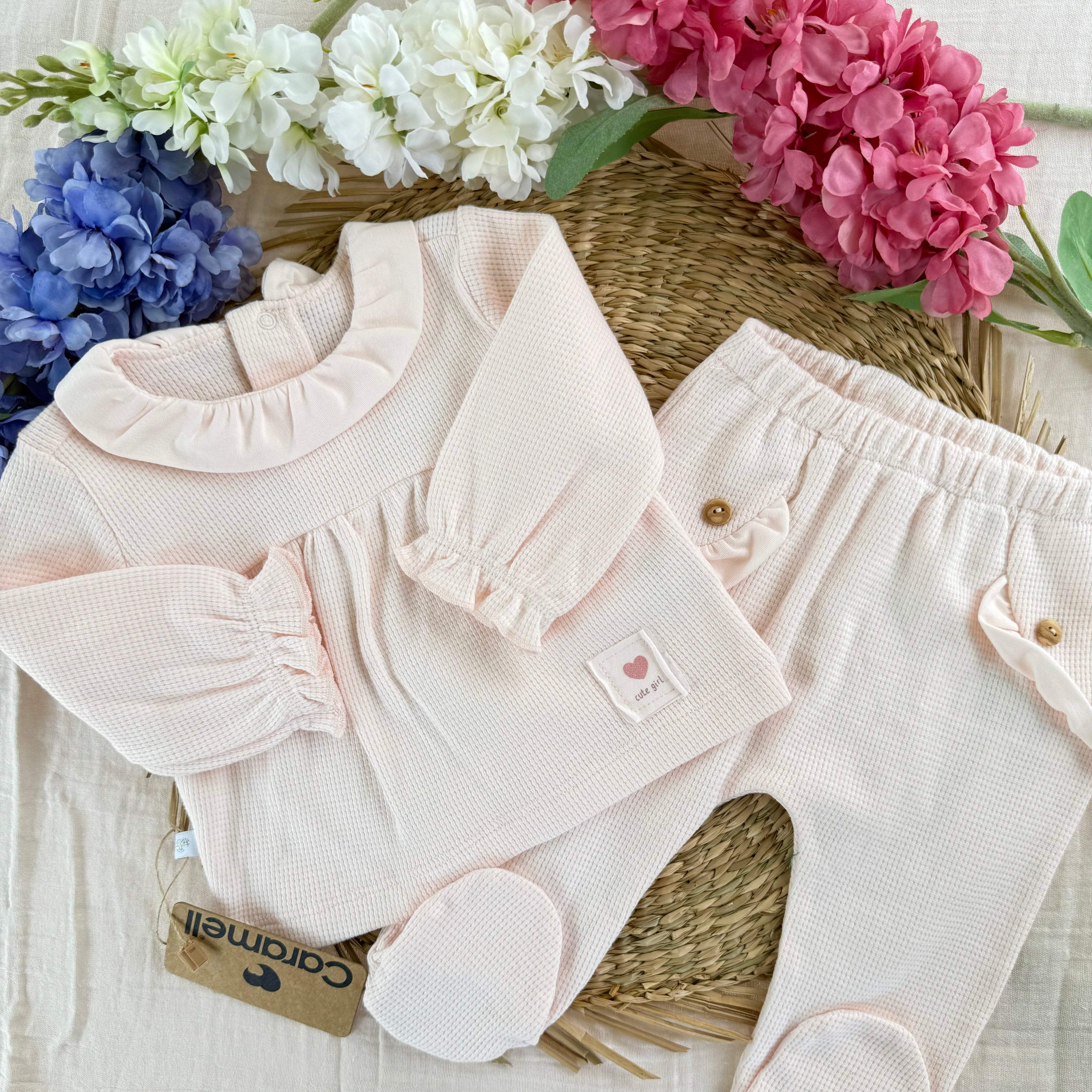 Ensemble pour bébé 2 pièces - Caramell - Caramell - Ensemble pour bébé Maroc -www.babyboss.ma