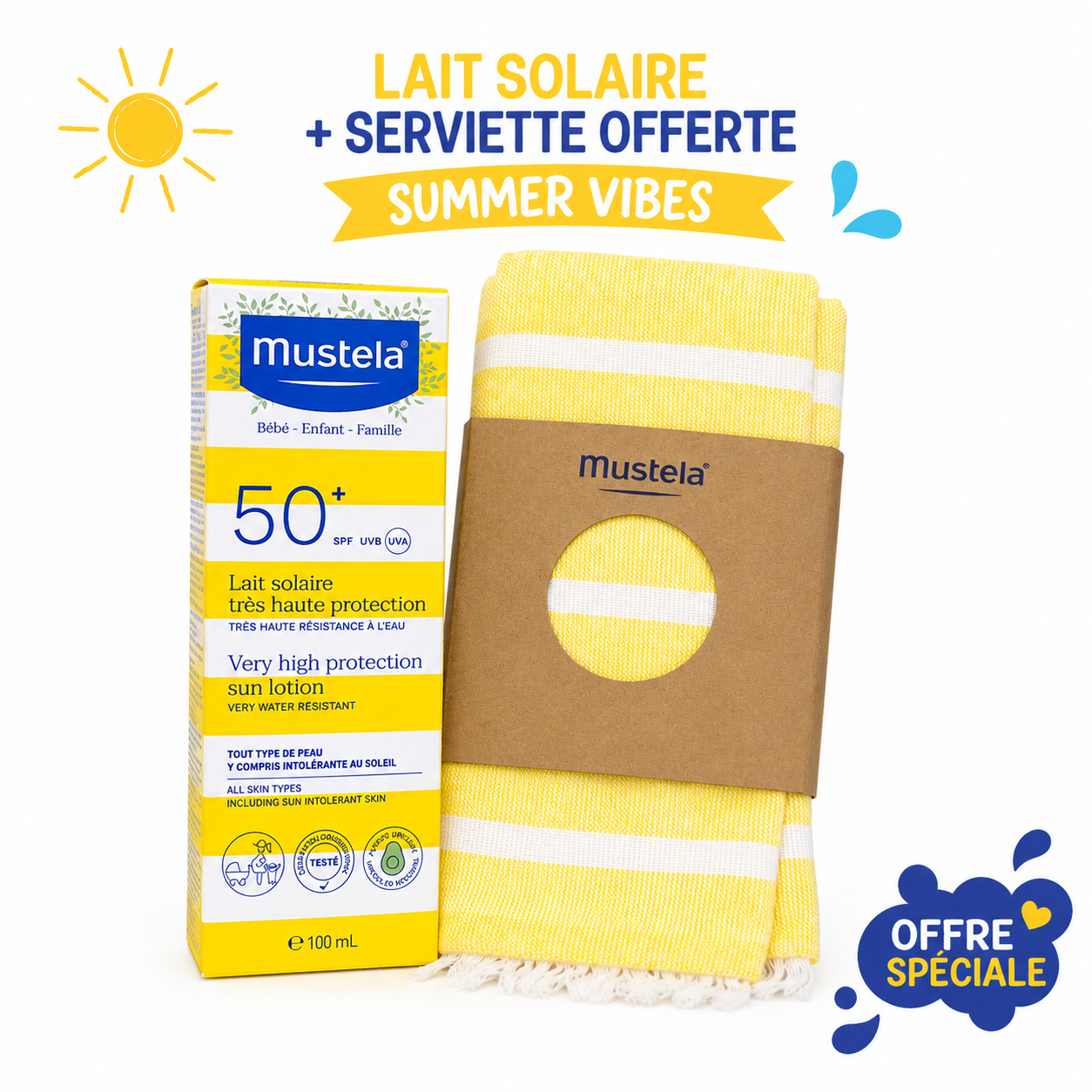 Mustela Leche Solar Protección Muy Alta 0M+ SPF 50+ 100ml