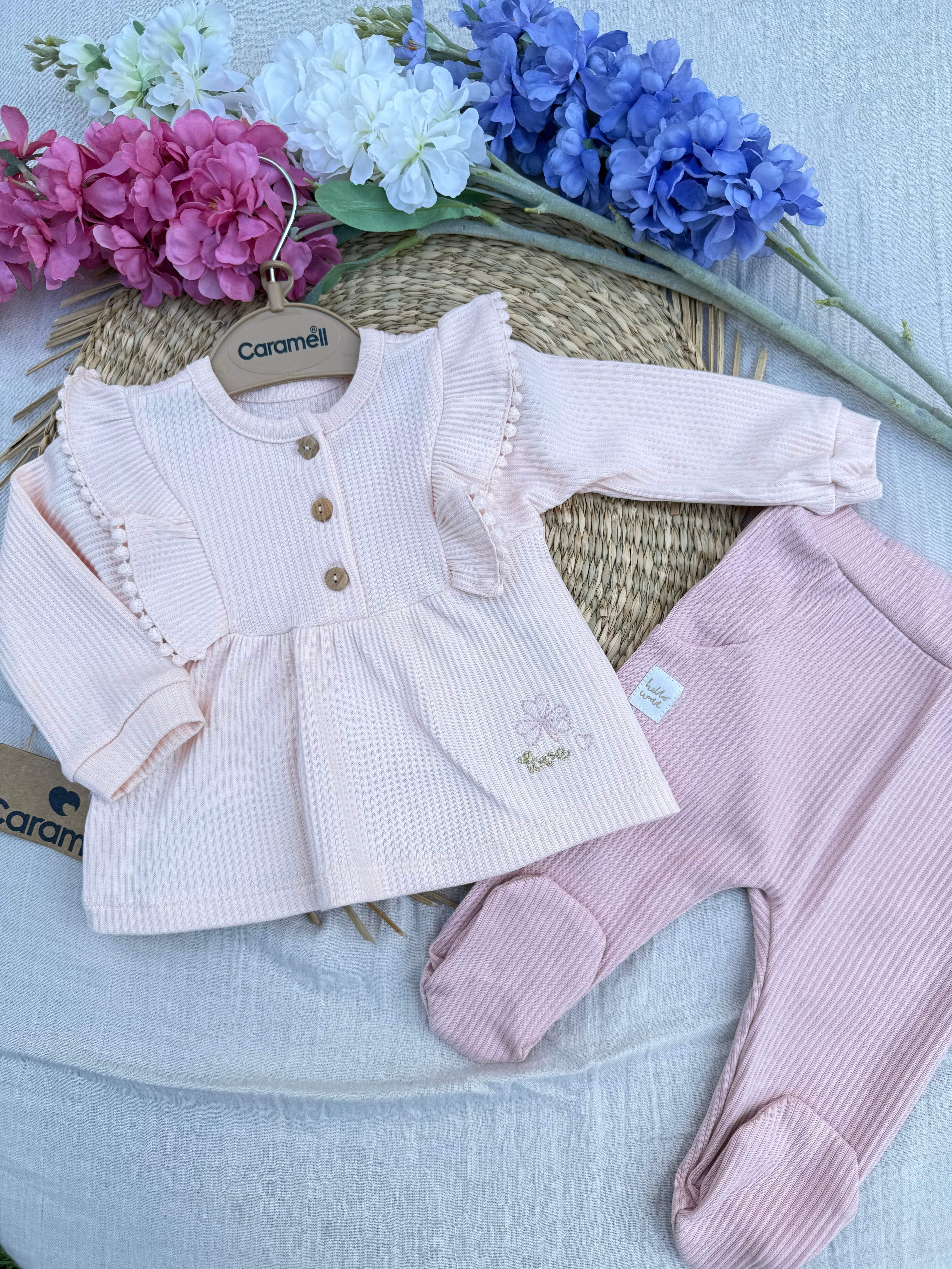 Ensemble pour bébé 2 pièces - Caramell - Caramell - Ensemble pour bébé Maroc -www.babyboss.ma