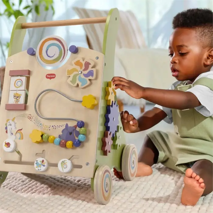 Trotteur en Bois avec Blocs Boho Chic (18M+)